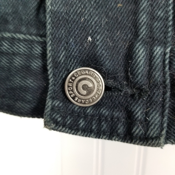 Cedars Womens Heavily Beaded Black Denim Button Vest Large Artsy Boho Vintage - Picture 6 of 12